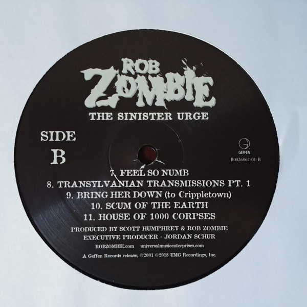 Rob Zombie - The Sinister Urge [Vinyl] | Geffen Records (B0026862-01) - 4