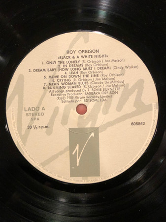 Roy Orbison - Roy Orbison And Friends - A Black And White Night Live | Virgin (605542) - 3