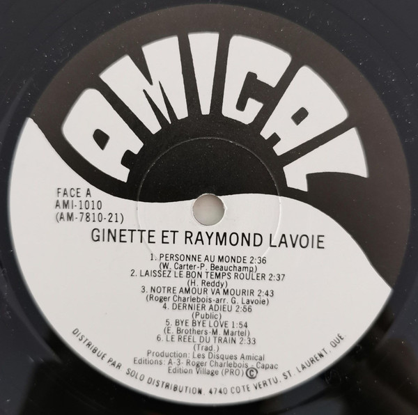 Ginette et Raymond Lavoie - Ginette et Raymond Lavoie | Amical (AMI-1010) - 3