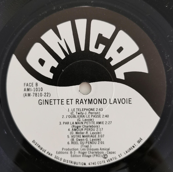 Ginette et Raymond Lavoie - Ginette et Raymond Lavoie | Amical (AMI-1010) - 4