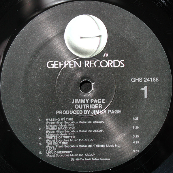 Jimmy Page - Outrider | Geffen Records (GHS 24188) - 3 Jimmy Page - Outrider | Geffen Records (GHS 24188) - 3