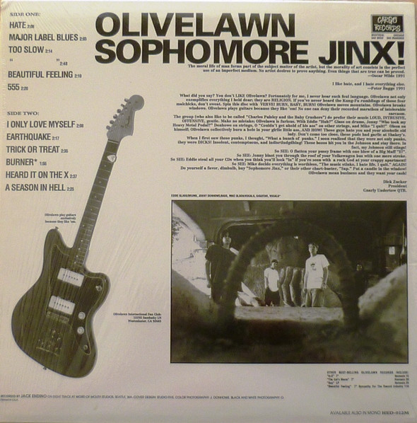 Olivelawn - Sophomore Jinx! | Headhunter Records (HED-012) - 2 Olivelawn - Sophomore Jinx! | Headhunter Records (HED-012) - 2