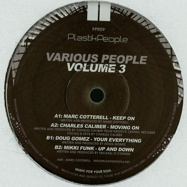Various - Various People Volume 3 | Plastik People Recordings (PPR09) - main Various - Various People Volume 3 | Plastik People Recordings (PPR09) - main
