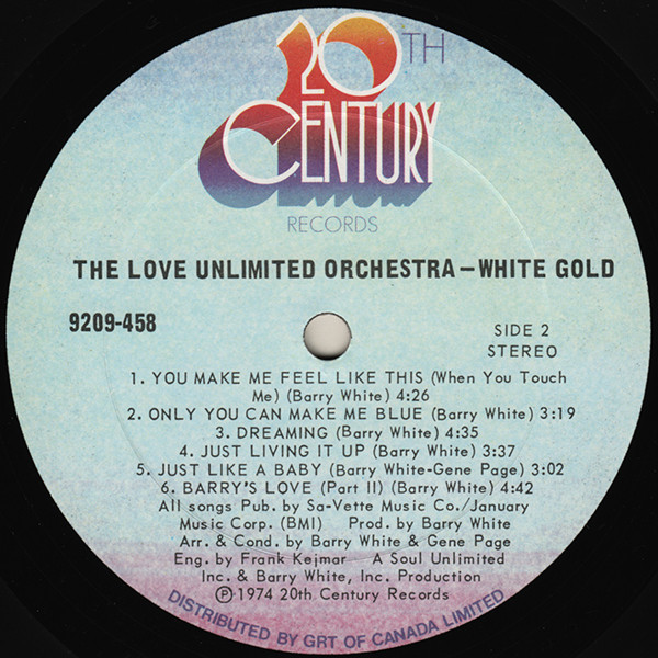 Love Unlimited Orchestra - White Gold | 20th Century Records (9209-458) - 4