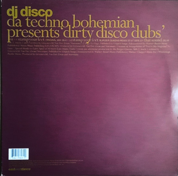 Da Techno Bohemian Presents DJ Disco - Dirty Disco Dubs | EastWestDance (EW174T) - main
