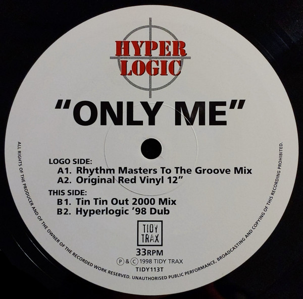 Hyperlogic - Only Me | Tidy Trax (TIDY113T) - 4 Hyperlogic - Only Me | Tidy Trax (TIDY113T) - 4
