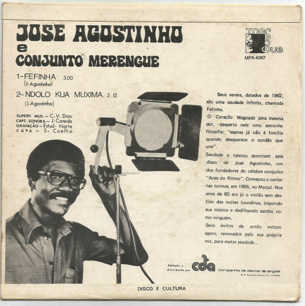 Jose Da Piedade Agòstinho - Fefinha / Ndolo Kua Muxima | Merengue (MPA 4067) - 2
