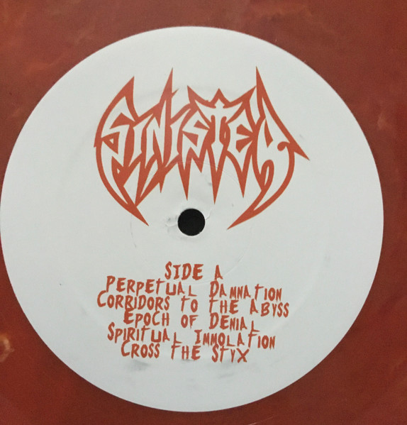 Sinister - Victims Of Christian Filth (Unofficial Release - Limited Edition - Red Marbled Vinyl) [Vinyl] | Reek Of Death Records (none) - 4