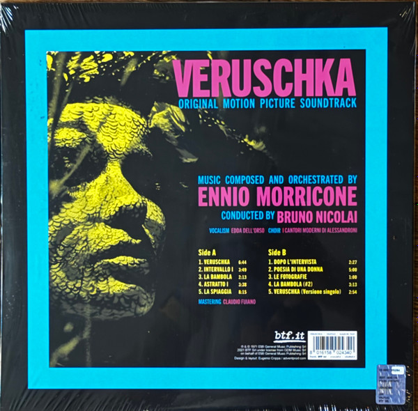 Ennio Morricone - Veruschka (Original Motion Picture Soundtrack) | btf.it (VM LP 243) - 2