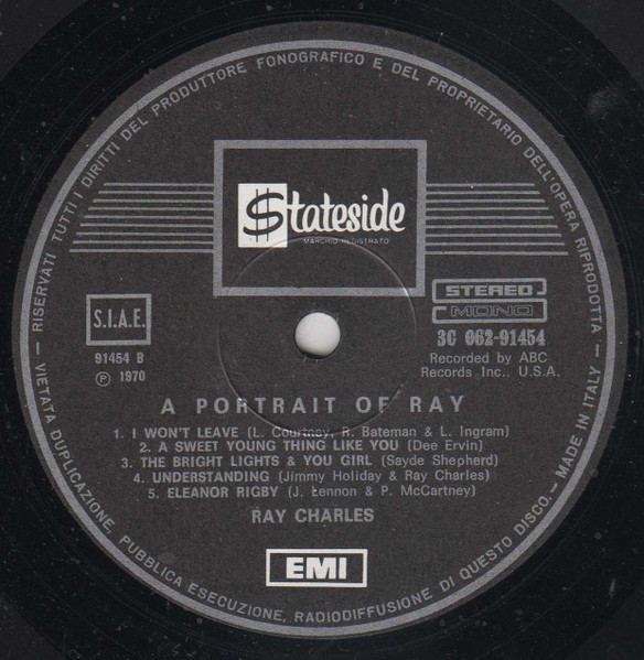 Ray Charles - A Portrait Of Ray | Stateside (3C 062 - 91454) - 4 Ray Charles - A Portrait Of Ray | Stateside (3C 062 - 91454) - 4