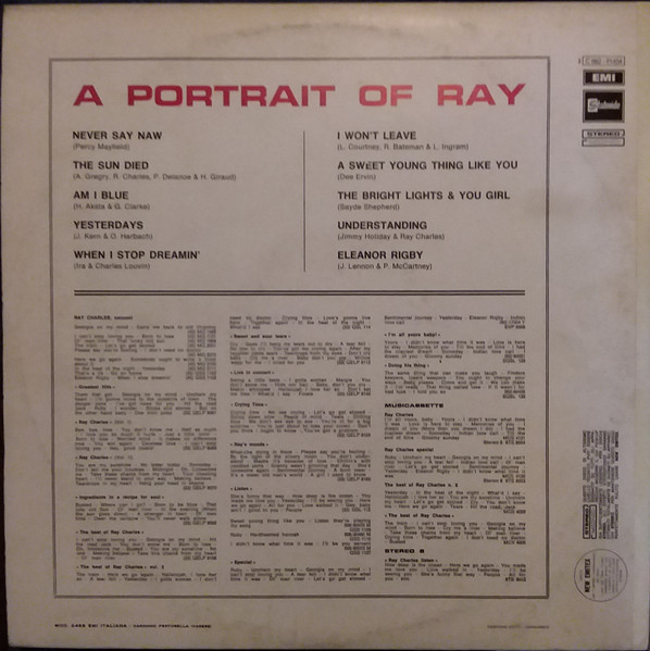 Ray Charles - A Portrait Of Ray | Stateside (3C 062 - 91454) - 2 Ray Charles - A Portrait Of Ray | Stateside (3C 062 - 91454) - 2