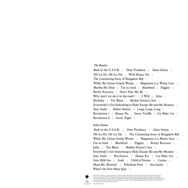The Beatles - The Beatles And Esher Demos | Apple Records (0602567572015) - 4