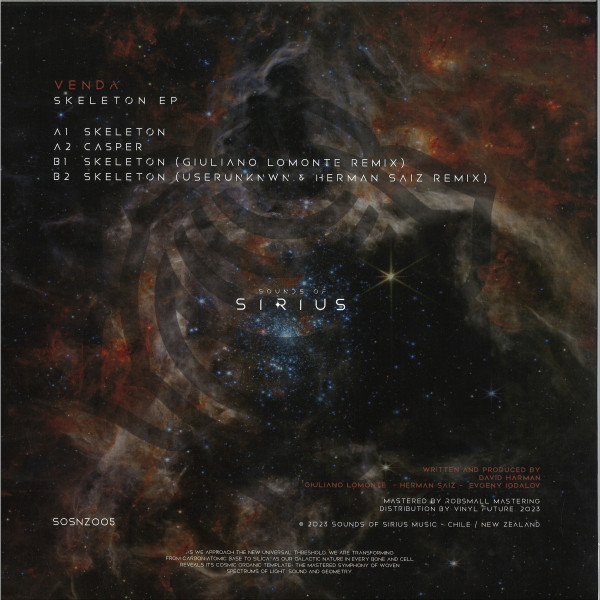 Venda - Skeleton Ep | Sounds Of Sirius (SOSNZ005) - 2