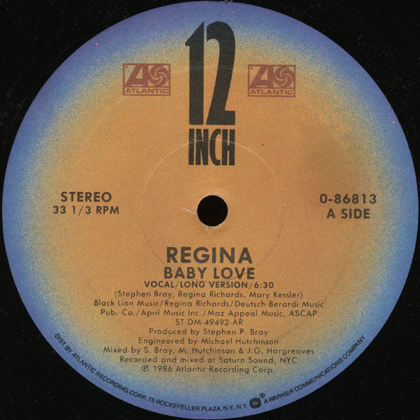 Regina - Baby Love | Atlantic (0-86813) - 3