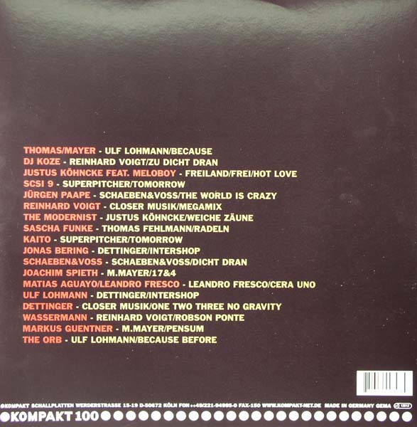 Various - Kompakt 100 | Kompakt (KOM 100) - 2