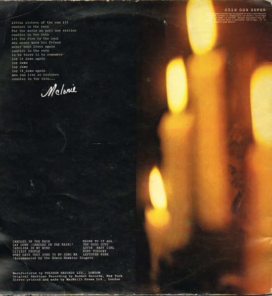Melanie - Candles In The Rain | Buddah Records (2318009) - 4