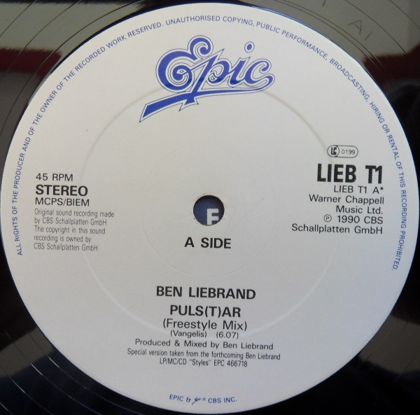 Ben Liebrand - Puls(t)ar (Freestyle Mix) | Epic (LIEB T 1) - 2
