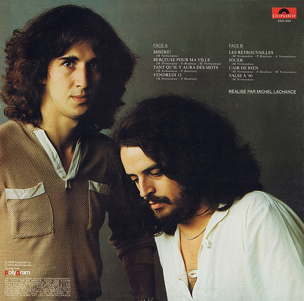 Michel Normandeau - Jouer | Polydor (2424 204) - 2