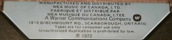 Deep Purple - Machine Head [Cassette] | Warner Bros. Records (CWX 2607) - 2