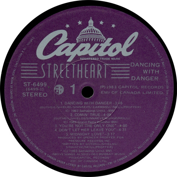 Streetheart - Dancing With Danger [Vinyl] | Capitol Records (ST-6499) - 3