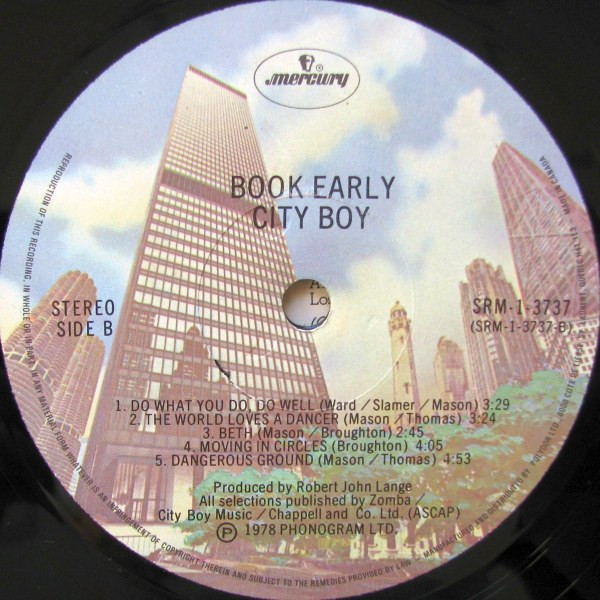 City Boy - Book Early | Mercury (SRM-1-3737) - 4