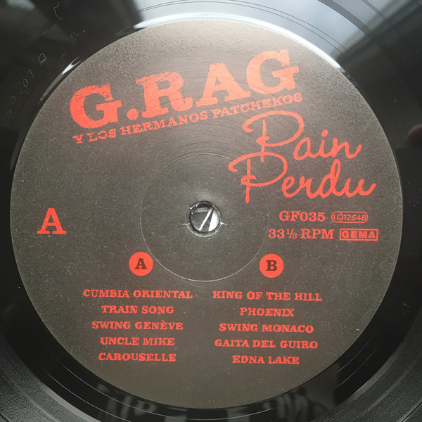 G.Rag Y Los Hermanos Patchekos - Pain Perdu | Gutfeeling (GF035) - 2 G.Rag Y Los Hermanos Patchekos - Pain Perdu | Gutfeeling (GF035) - 2
