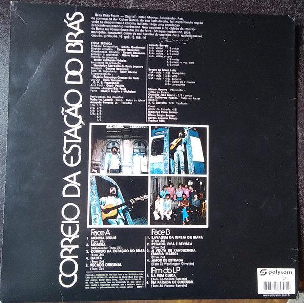 Tom Zé - Correio Da Estação Do Brás | Polysom (33071-1) - 2 Tom Zé - Correio Da Estação Do Brás | Polysom (33071-1) - 2