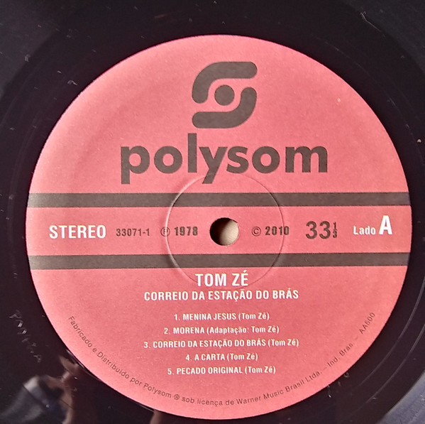 Tom Zé - Correio Da Estação Do Brás | Polysom (33071-1) - 3 Tom Zé - Correio Da Estação Do Brás | Polysom (33071-1) - 3