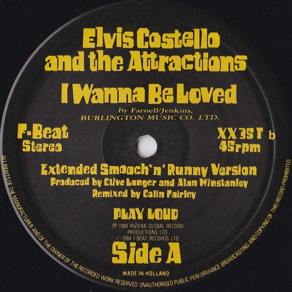 Elvis Costello & The Attractions - I Wanna Be Loved | F-Beat (XX 35T) - 2 Elvis Costello & The Attractions - I Wanna Be Loved | F-Beat (XX 35T) - 2