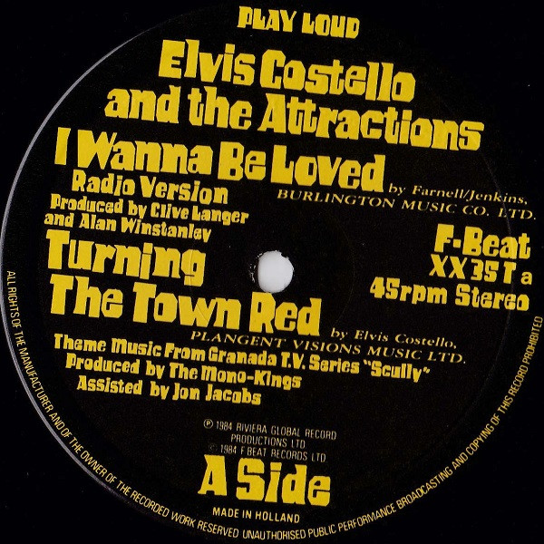 Elvis Costello & The Attractions - I Wanna Be Loved | F-Beat (XX 35T)