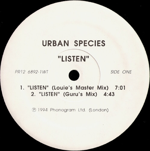 Urban Species - Listen | FFRR (PR12 6892-1WT) - main