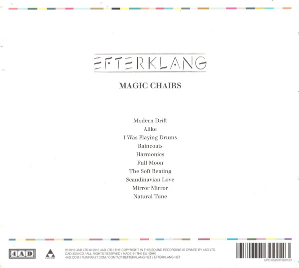 Efterklang - Magic Chairs | 4AD (CAD 3X01CD) - 2
