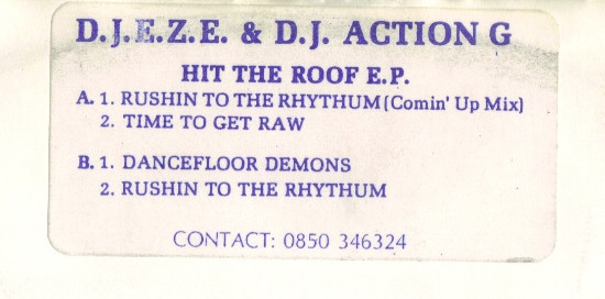 D.J.E.Z.E. & D.J. Action G - Hit The Roof E.P. | Not On Label (USM 001) - main D.J.E.Z.E. & D.J. Action G - Hit The Roof E.P. | Not On Label (USM 001) - main