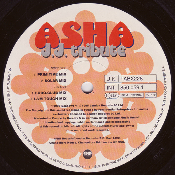 A.S.H.A. - J.J. Tribute | Ffrreedom (TABX228) - 3