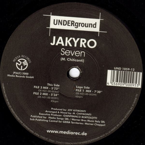 Jakyro - Seven | Underground (UND 1059-12)