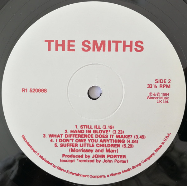 The Smiths - The Smiths | Rhino Records (R1 520968) - 4