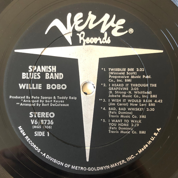 Willie Bobo - Spanish Blues Band | Verve Records (V6-8736, V6/8736) - 3 Willie Bobo - Spanish Blues Band | Verve Records (V6-8736, V6/8736) - 3