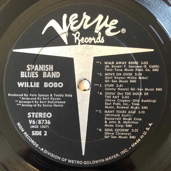 Willie Bobo - Spanish Blues Band | Verve Records (V6-8736, V6/8736) - 4 Willie Bobo - Spanish Blues Band | Verve Records (V6-8736, V6/8736) - 4