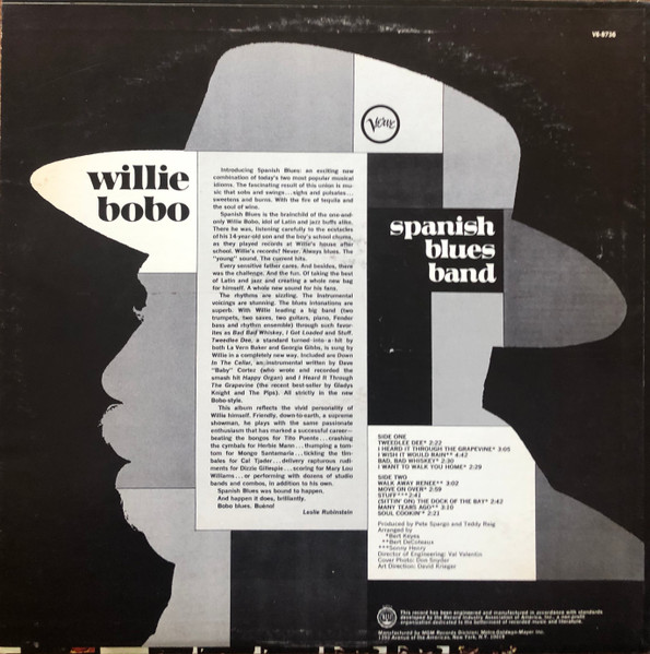 Willie Bobo - Spanish Blues Band | Verve Records (V6-8736, V6/8736) - 2 Willie Bobo - Spanish Blues Band | Verve Records (V6-8736, V6/8736) - 2
