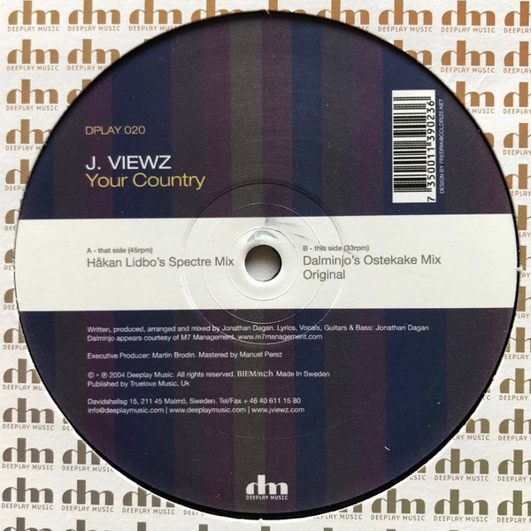 J.Viewz - Your Country | Deeplay Music (DPLAY 020) - main J.Viewz - Your Country | Deeplay Music (DPLAY 020) - main