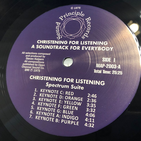 Steven Halpern - Christening For Listening (A Soundtrack For Every Body) | Sound Principle Records (MAP 2003) - 2 Steven Halpern - Christening For Listening (A Soundtrack For Every Body) | Sound Principle Records (MAP 2003) - 2