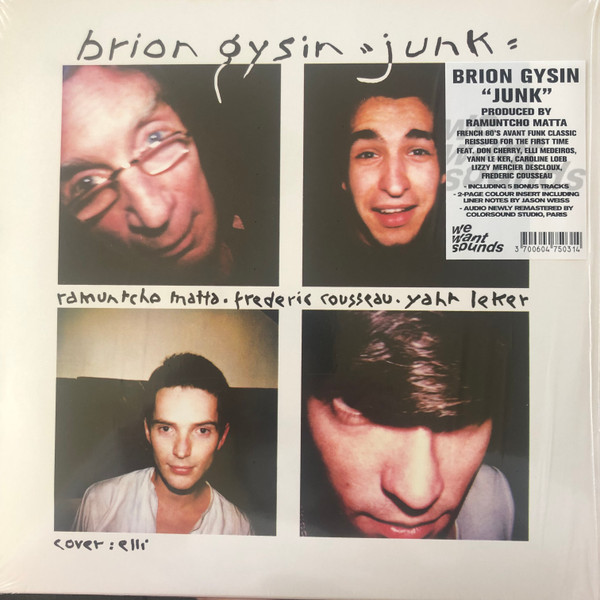Brion Gysin - Junk | Wewantsounds (WWSLP79) - main Brion Gysin - Junk | Wewantsounds (WWSLP79) - main