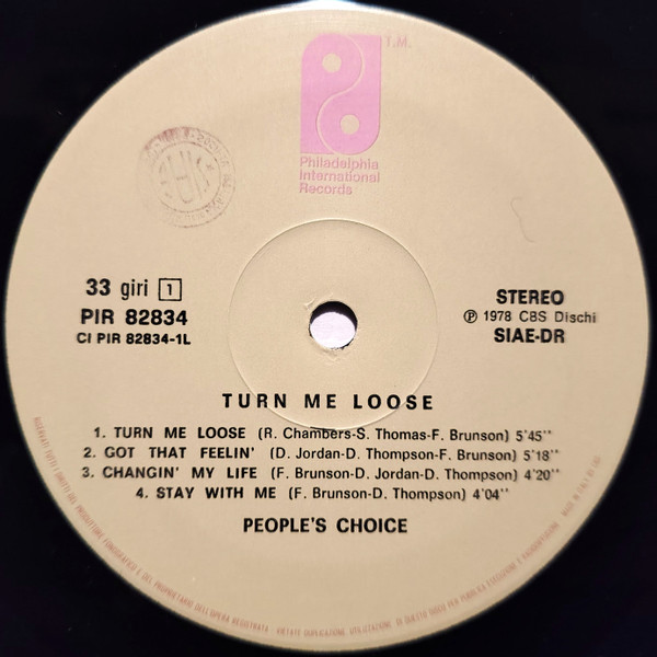 People's Choice - Turn Me Loose | Philadelphia International Records (PIR 82834) - 4 People's Choice - Turn Me Loose | Philadelphia International Records (PIR 82834) - 4