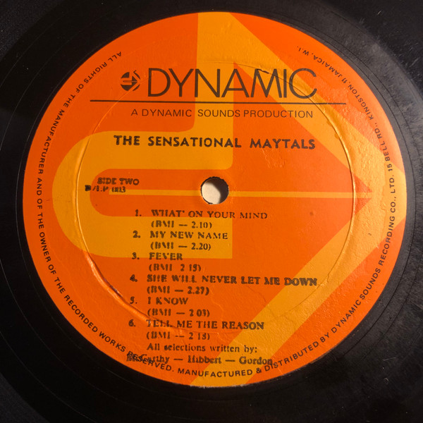 The Maytals - The Sensational Maytals | BMN (B/LP 003) - 4 The Maytals - The Sensational Maytals | BMN (B/LP 003) - 4