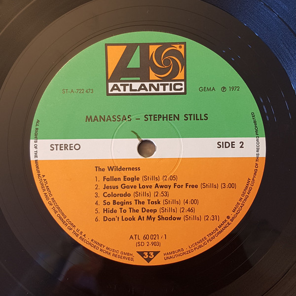 Stephen Stills , Manassas - Manassas | Atlantic (ATL 60 021) - 4