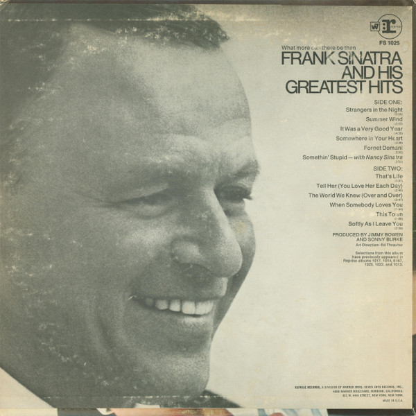Frank Sinatra - Frank Sinatra's Greatest Hits | Reprise Records (FS 1025) - 2