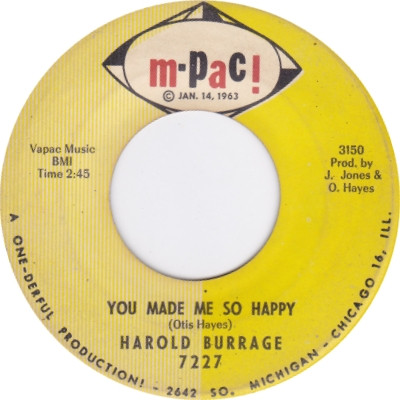 Harold Burrage - You Made Me So Happy | M-Pac! (7227)