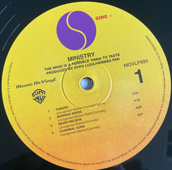 Ministry - The Mind Is A Terrible Thing To Taste | Music On Vinyl (MOVLP993) - main