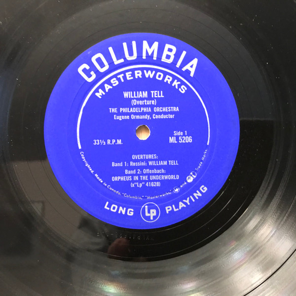 The Philadelphia Orchestra , Eugene Ormandy - Overtures | Columbia Masterworks (ML 5206) - 3