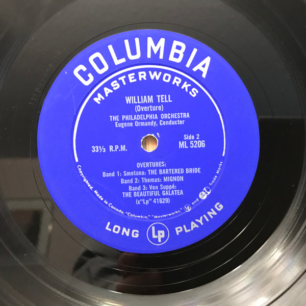 The Philadelphia Orchestra , Eugene Ormandy - Overtures | Columbia Masterworks (ML 5206) - 4